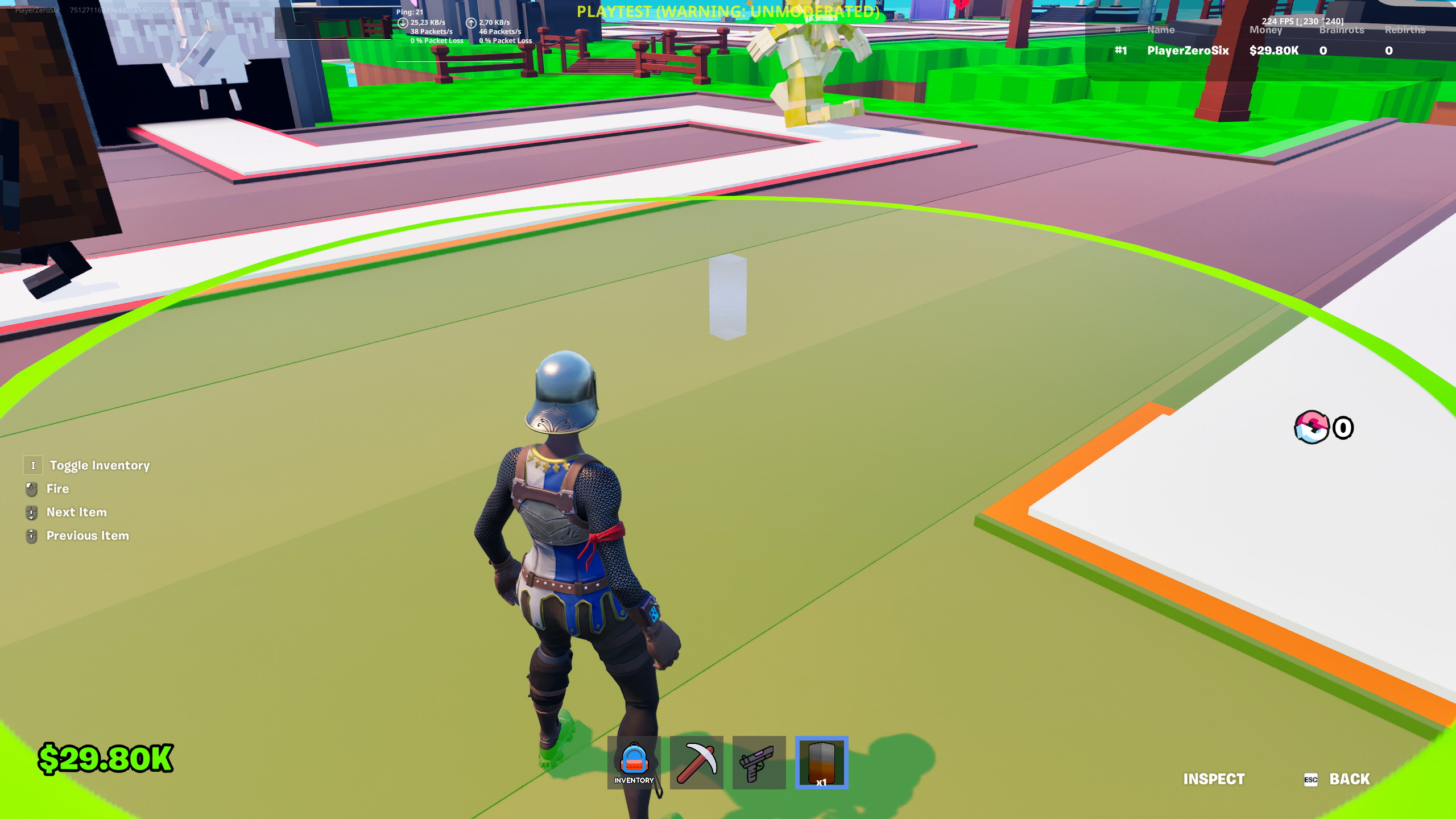 Gameplay staging view used to represent the Launch Checklist System.